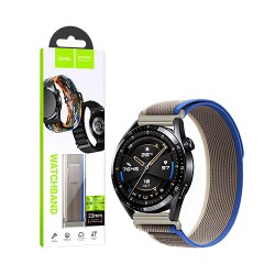 Bracelete De Nylon Hoco WH04 Belle series Loop 22mm Azul con Cinza Bracelete De Nylon Hoco WH04 Belle series Loop 22mm Azul con Cinza