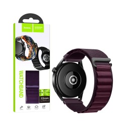 Bracelete De Nylon Hoco WH05 Climbing Series Mountain 22mm Cereja Carmesim Bracelete De Nylon Hoco WH05 Climbing Series Mountain 22mm Cereja Carmesim