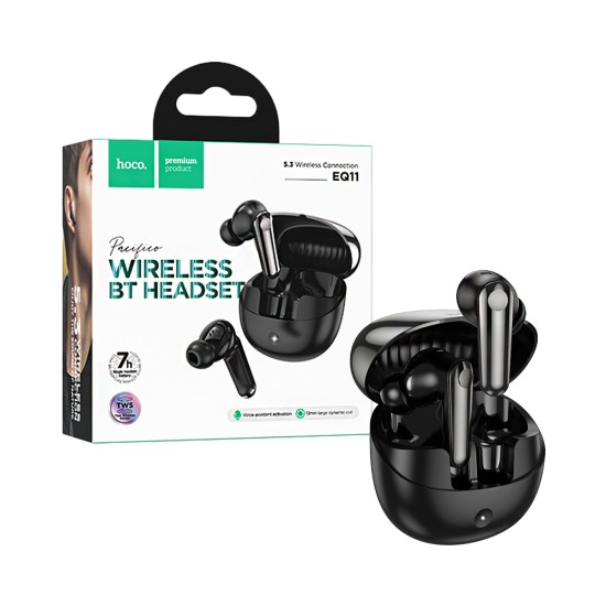 Hoco True Wireless Earbuds EQ11 Pacifico Black Hoco True Wireless Earbuds EQ11 Pacifico Black