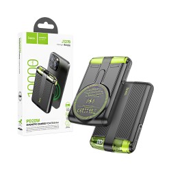 Power Bank Magnético Hoco J127B Mecha PD20W 10000mAh Preto Power Bank Magnético Hoco J127B Mecha PD20W 10000mAh Preto