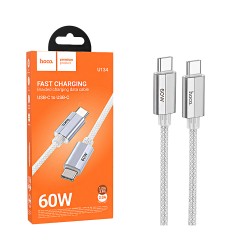 Hoco Cable U134 Primero Type-C to Type-C 60W 3A 1.2M Gray Hoco Cable U134 Primero Type-C to Type-C 60W 3A 1.2M Gray