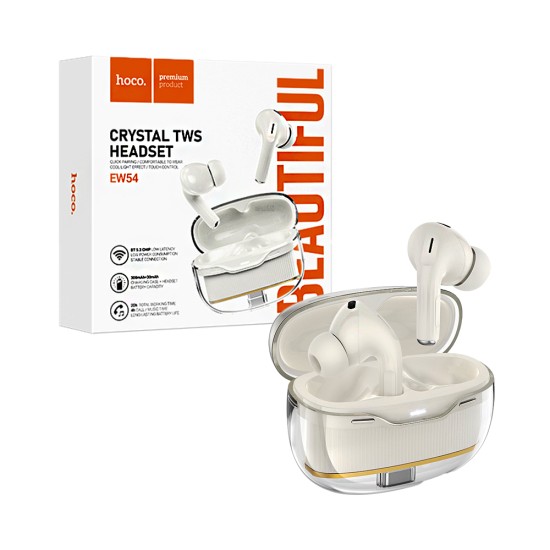 Hoco True Wireless Earbuds EW54 Rayo Milky White Hoco True Wireless Earbuds EW54 Rayo Milky White