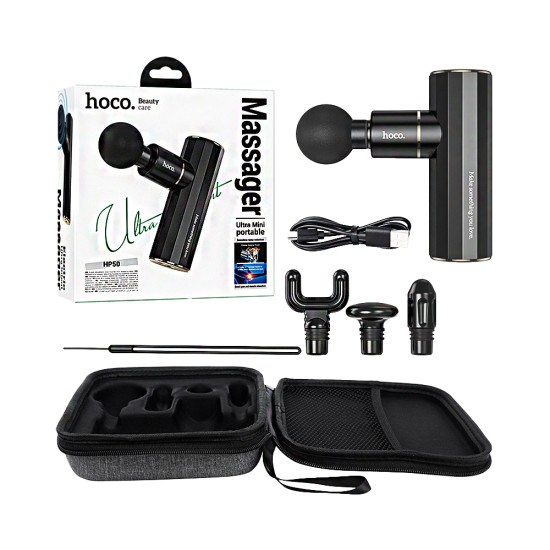 Mini massageador silencioso Hoco HP50 Preto Mini massageador silencioso Hoco HP50 Preto