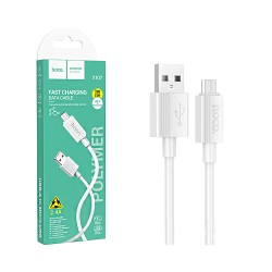 Hoco Cable X107 Favor Micro 2.4A 1m White Hoco Cable X107 Favor Micro 2.4A 1m White