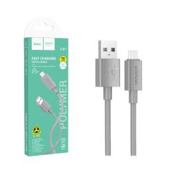 Hoco Cable X107 Favor Micro 2.4A 1m Gray Hoco Cable X107 Favor Micro 2.4A 1m Gray