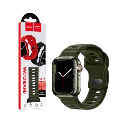 Bracelete de Silicone Hoco WA27 Flexible Series iWatch (42/44/45/49mm) Verde Exército Bracelete de Silicone Hoco WA27 Flexible Series iWatch (42/44/45/49mm) Verde Exército