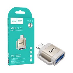 Hoco Adapter UA31C Type-C Male to USB Female Gray Hoco Adapter UA31C Type-C Male to USB Female Gray