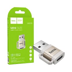 Hoco Adapter UA31D USB Male to Type-C Female Gray Hoco Adapter UA31D USB Male to Type-C Female Gray