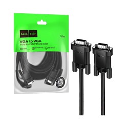 Cable VGA Hoco US11 para Computadora 2m Negro Cable VGA Hoco US11 para Computadora 2m Negro
