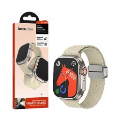 Bracelete de Nylon con Fivela Magnética Hoco AS104 para iWatch (38/40/41mm) Luz estelar Bracelete de Nylon con Fivela Magnética Hoco AS104 para iWatch (38/40/41mm) Luz estelar