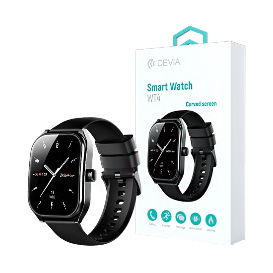 Devia Smartwatch WT4 JX627 2.01" (Call Version) Black Devia Smartwatch WT4 JX627 2.01" (Call Version) Black