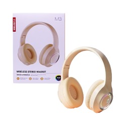 Auriculares Inalámbricos M3 Beige Auriculares Inalámbricos M3 Beige