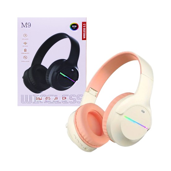 Wireless Headphones M9 Pink