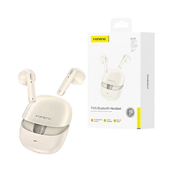 Foneng True Wireless Earbuds BL151 Beige Foneng True Wireless Earbuds BL151 Beige