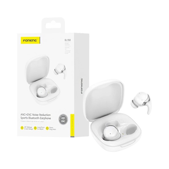 Auscultadores True Sem Fio Foneng BL158 ANC+ENC Branco Auscultadores True Sem Fio Foneng BL158 ANC+ENC Branco