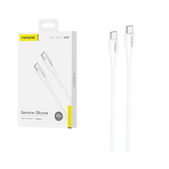 Foneng Cable X109 Type-C to Type-C 60W 1M White