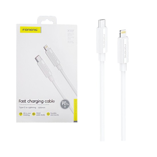 Foneng Cable XS07 Type-C to Lightning PD27W 1.2M White