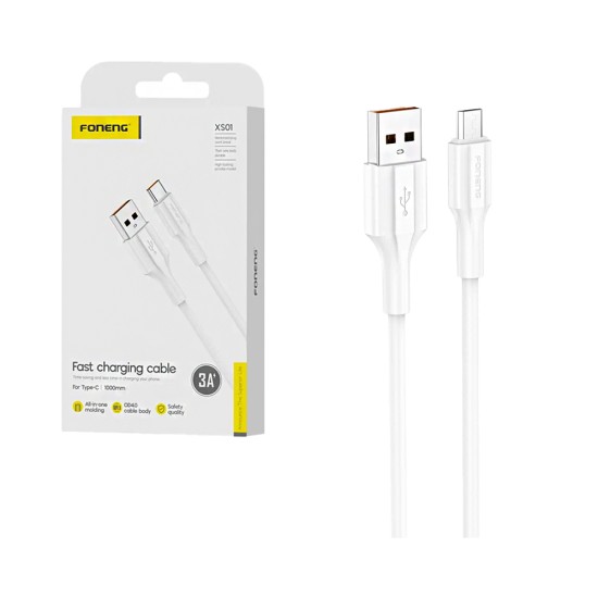 Foneng Cable XS01 Type-C 20W 3A 1M White