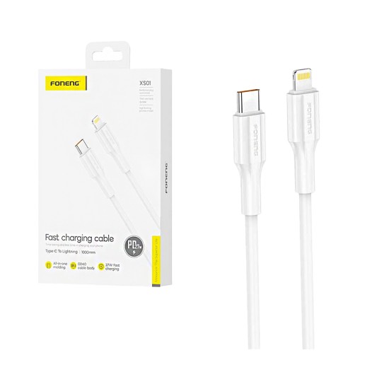 Foneng Cable XS01 Type-C to Lightning PD27W 1M White