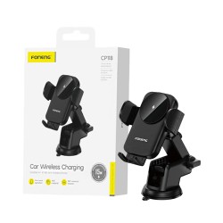 Foneng Car Phone Holder CP118 with Wireless Charging for Dashboard 15W Black Foneng Car Phone Holder CP118 with Wireless Charging for Dashboard 15W Black