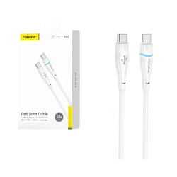 Foneng Cable X101 Type-C to Type-C PD 60W 3A 1.2M White Foneng Cable X101 Type-C to Type-C PD 60W 3A 1.2M White