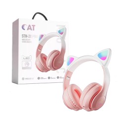 Auriculares Inalámbricos STN-28 Pro Cat Ear Rosa Auriculares Inalámbricos STN-28 Pro Cat Ear Rosa
