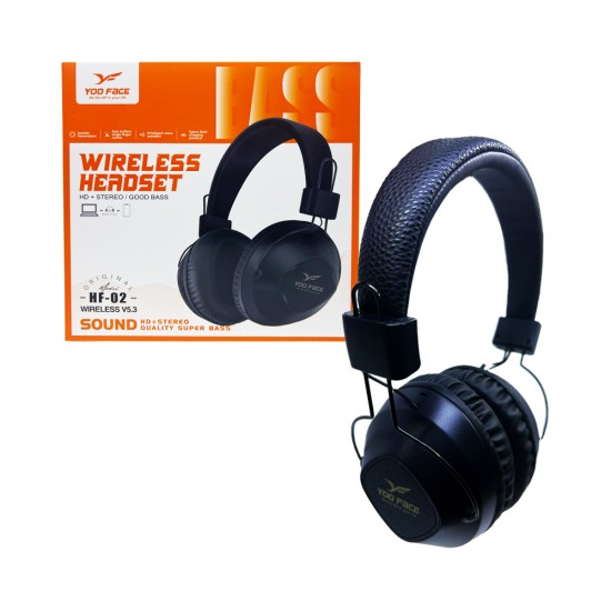YOO FACE Wireless Headphone HF-02 Black