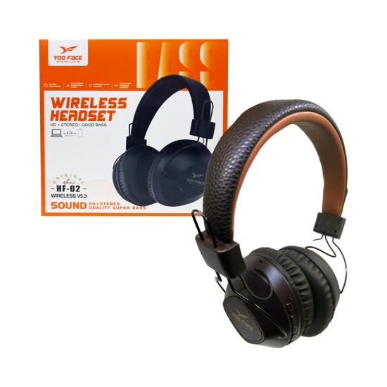 YOO FACE Wireless Headphone HF-02 Brown