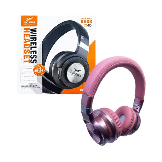 YOO FACE Wireless Headphone HF-04 Pink