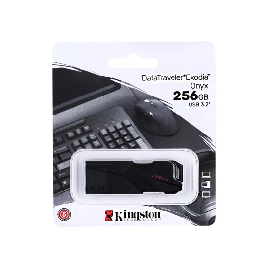 Kingstone Pendrive DataTraveler Exodia Onyx 256GB USB 3,2 Preto Kingstone Pendrive DataTraveler Exodia Onyx 256GB USB 3,2 Preto