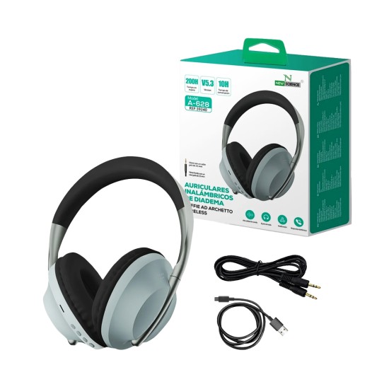 Auscultadores sem Fio New Science A-628 Preto Auscultadores sem Fio New Science A-628 Preto