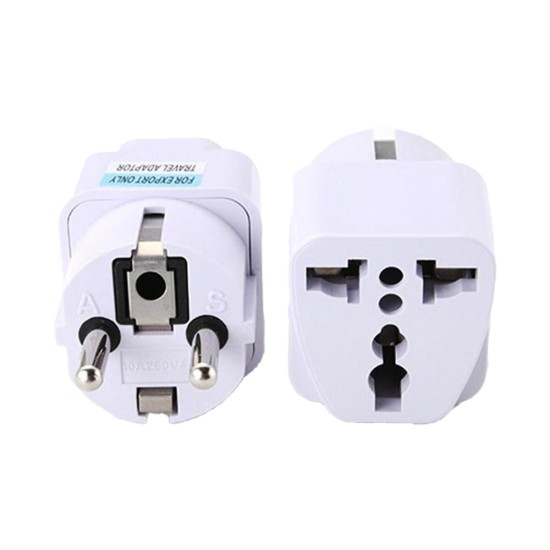 Universal Travel Adapter Plug Converter White Universal Travel Adapter Plug Converter White