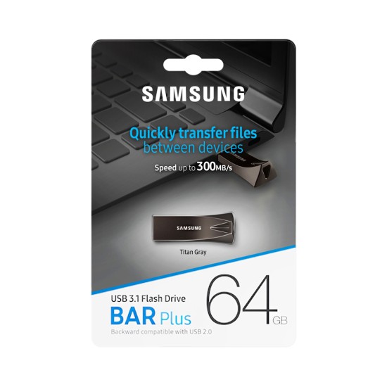 Samsung Pendrive Bar Plus 64GB USB 3.1 Titan Gray