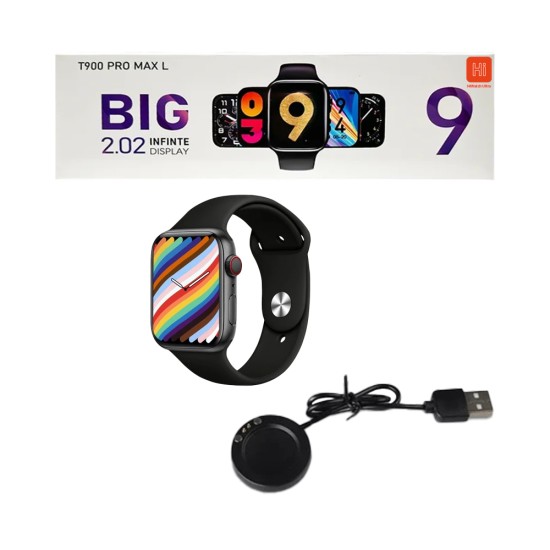 Smartwatch T900 Pro Max L 2,01" (Versão para Chamada) Preto Smartwatch T900 Pro Max L 2,01" (Versão para Chamada) Preto