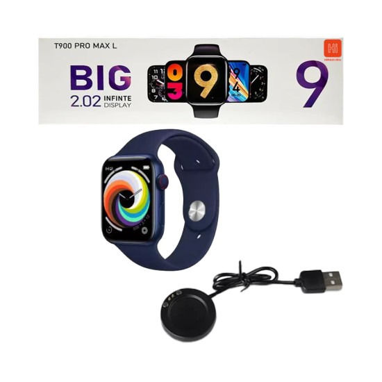 Smartwatch T900 Pro Max L 2,01" (Versão para Chamada) Azul Smartwatch T900 Pro Max L 2,01" (Versão para Chamada) Azul