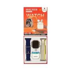 Smartwatch S20 Pro Max With 2 Straps and Airpods 2.2" 49mm (Call Version) Blue Smartwatch S20 Pro Max With 2 Straps and Airpods 2.2" 49mm (Call Version) Blue