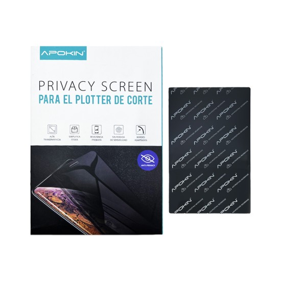 Apokin Hidrogel Privacy Screen Protector for all Smartphones Pack of 25 Black Apokin Hidrogel Privacy Screen Protector for all Smartphones Pack of 25 Black