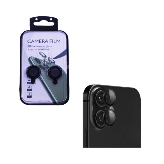 Protetor de Vidro da Câmera Traseira para Apple iPhone 16/16 Plus Preto Protetor de Vidro da Câmera Traseira para Apple iPhone 16/16 Plus Preto