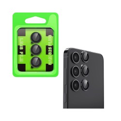 Protector de Cristal de Cámara Trasera para Samsung Galaxy S25 Plus Negro Protector de Cristal de Cámara Trasera para Samsung Galaxy S25 Plus Negro