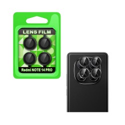 Protector de Cristal de Cámara Trasera para Xiaomi Redmi Note 14 Pro 5G Negro Protector de Cristal de Cámara Trasera para Xiaomi Redmi Note 14 Pro 5G Negro