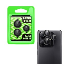 Protector de Cristal de Cámara Trasera para Xiaomi Redmi Note 14 5G Negro Protector de Cristal de Cámara Trasera para Xiaomi Redmi Note 14 5G Negro