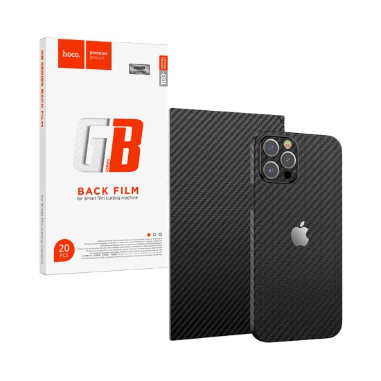 Protetor traseiro Hoco GB009 Full covered pattern para smartphone, pacote 20 peças de fibra de carbono Preto Protetor traseiro Hoco GB009 Full covered pattern para smartphone, pacote 20 peças de fibra de carbono Preto