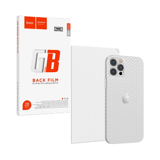 Protetor traseiro Hoco GB009 Full covered pattern para smartphone, pacote 20 peças de fibra de carbono Transparente Protetor traseiro Hoco GB009 Full covered pattern para smartphone, pacote 20 peças de fibra de carbono Transparente