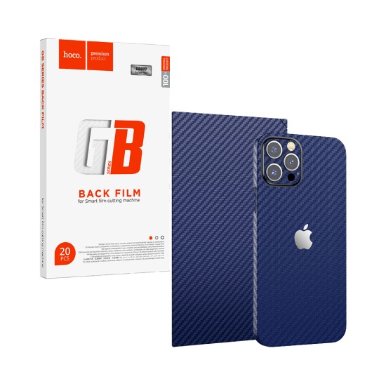 Protetor traseiro Hoco GB009 Full covered pattern para smartphone, pacote 20 peças de fibra de carbono Azul Protetor traseiro Hoco GB009 Full covered pattern para smartphone, pacote 20 peças de fibra de carbono Azul