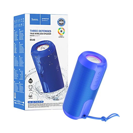 Coluna Sem Fio Portátil Hoco BS48 Artistic sports Azul