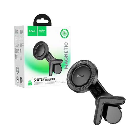 Hoco Magnetic Car Phone Holder H57 Show ring for Dash Monitor Black