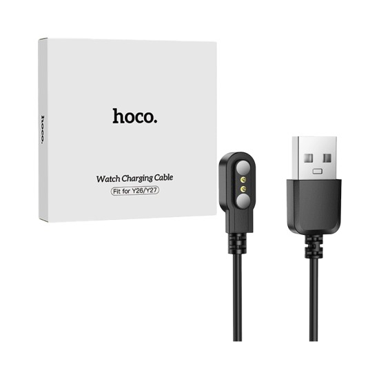 Carregador Sem Fio Hoco para Y26/Y27 Sports Smartwatch Preto
