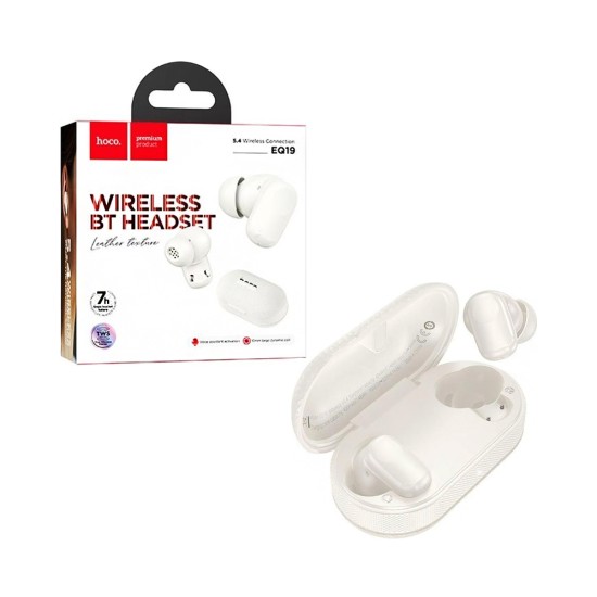 Hoco True Wireless Earbuds EQ19 Duke Ⅴ Milky White