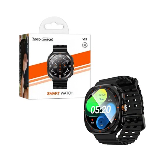 Smartwatch Hoco Y29 Smart Sports 1,5" (versão de chamada) Preto Smartwatch Hoco Y29 Smart Sports 1,5" (versão de chamada) Preto