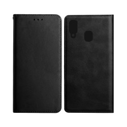 Leather Flip Cover with Internal Pocket For Samsung Galaxy A40 Black Leather Flip Cover with Internal Pocket For Samsung Galaxy A40 Black